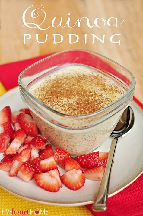 Creamy Quinoa, Quinoa Pudding, Rice Pudding, Quinoa Recipes, Simple Recipes, How To Cook Quinoa, Pinterest Recipes, Pudding Recipes, Healthy Sweets