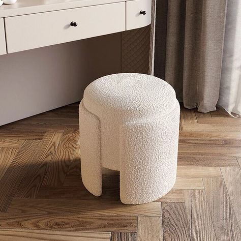 Nordic Light Luxury Dressing Stool Modern Minimalist Makeup Stool Home Bedroom Makeup Stool - Stools & Ottomans - AliExpress Bathroom Nordic, Dressing Chair, Camel Style, Foldable Furniture, Makeup Stool, Dressing Stool, Makeup Chair, Nordic Furniture, Modern Addition