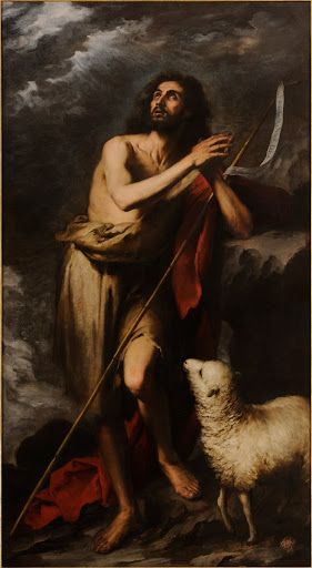 #sãojoãobatista #joãobatista #santos #holyart #artesacra #holyart.pt Murillo Paintings, Saint John The Baptist, Holy Art, Saint Roch, San Rocco, Agnus Dei, Baroque Art, Biblical Art, Saint John