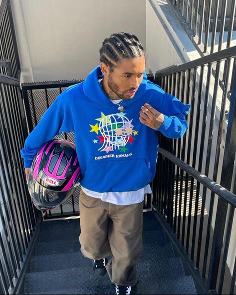 Steve Lacy Cornrows, Central Cee Cornrows, Styled Cornrows Men, Asap Rocky Cornrows, Guy With Cornrows, Cornrows Men, Black Boy Hairstyles, Black Hair Growth, Cornrow Hairstyles For Men