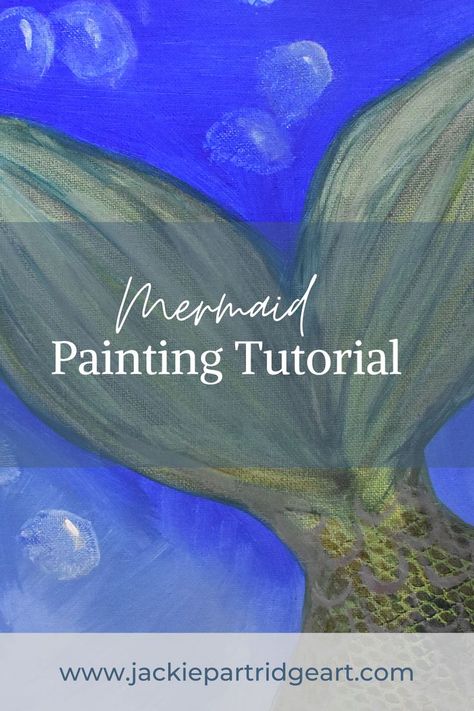 Mermaid Painting Tutorial Mermaid Tail Painting, Mermaid Paintings Acrylic, Mermaid Themed Birthday Party, Acrylic Painting For Kids, Diy Mermaid Tail, Reading More, Mermaid Painting, Mermaid Diy, Mermaid Theme Birthday