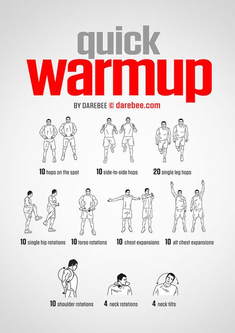 Quick Warmup Workout Darbee Workout, Warmup Workout, Warm Ups Before Workout, Darebee Workout, Dynamic Stretching Exercises, Leg Workouts For Men, Before Workout, Creative Home Decor Ideas, Before Bed Workout