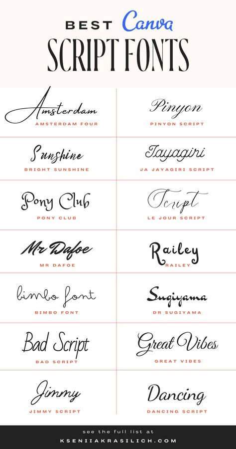 Best Free Canva Cursive and Script Fonts combinations, pairing Canva 101 how to use. remove background canva editing ideas story, video and retro font, tips and tricks, and ideas design, inspiration fonts, feed, logo, Canva Pro post idea, canva font combinations for logo and business. font pairing for instagram. canva graphic design, canva color palette, canva business ideas, branding kit. canva minimalist font Best Cursive Fonts, Numbers Tattoo, 10 Tattoo, Minimalist Font, Best Script Fonts, Font Combinations, Design Blogs, Aesthetic Fonts, Font Inspiration