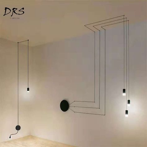 Smarter Shopping, Better Living! Aliexpress.com Diy Wall Sconces, Diy Hanging Light, Hanging Lamps Bedroom, European Lighting, Loft Wall, Wall Sconces Living Room, Hanging Bedroom, Sconces Living Room, Black Wall Lights