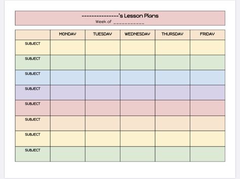 Lesson Timetable Aesthetic, Lesson Plan Aesthetic, Y2k Edits, Weekly Lesson Plan, Class Schedule Template, Weekly Lesson Plan Template, Daily Planner Design, Simple Daily Planner, Daily Planner Sheets