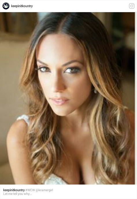 Celebrity Wedding Makeup, Unique Wedding Hairstyles, Jana Kramer, Country Style Wedding, Galia Lahav, Woman Crush, Hair Dos, Cut And Color, Dark Hair