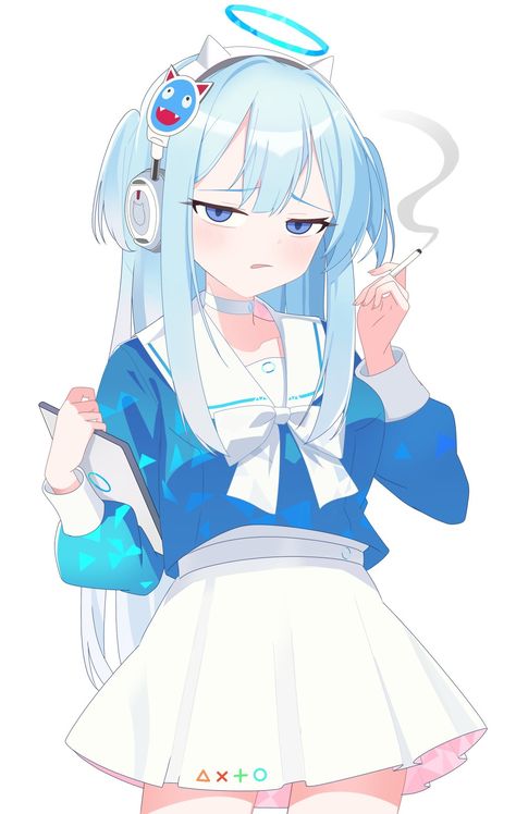 Blue Archive, All Anime, Anime Artwork, Cute Anime Character, Art Girl, Anime Art, Anime, Blue, Art