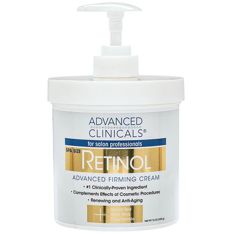 Advanced Clinicals Retinol, Retinol Body Lotion, Retinol Benefits, Clean Blackheads, Retinol Cream, Firming Cream, Cosmetic Procedures, Gentle Exfoliator, Even Out Skin Tone