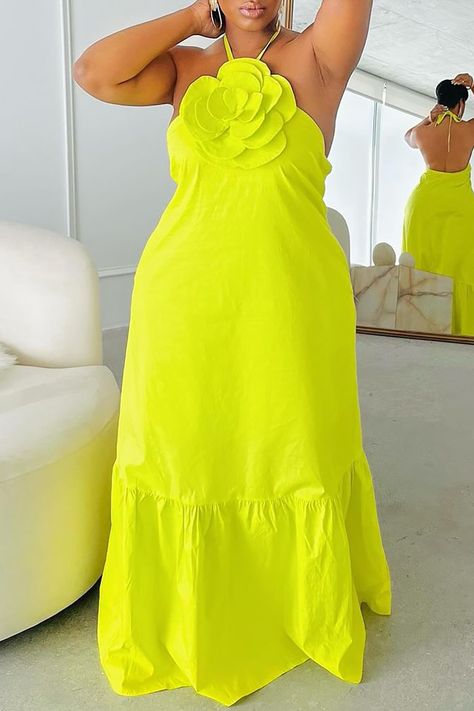 Xpluswear Jump Suites, Cotton Maxi Dresses, Plus Size Vacation, Green Sundress, Colorful Summer Dresses, Dresses Occasion, Casual Fridays, Design Dresses, Stylish Clothes For Women