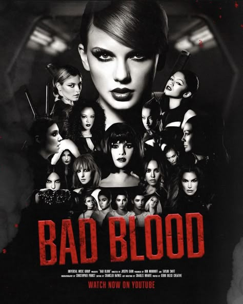 Bad Blood Taylor Swift, Taylor Swift Movie, Taylor Swift Bad Blood, Taylor Swift Music Videos, Song Posters, 1989 Taylor's Version, Taylor Swift Things, Taylor Songs, Taylor Swift Wallpapers