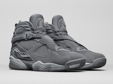 Sneaker News & Release Dates on Instagram: “The Air Jordan 8 "Cool Grey" is part of Jordan Brand's Fall 2017 Collection which was officially unveiled today. Tap the link in our bio…” Nike Air Jordan 8, Air Jordan 8, Jordan Outfits, Jordan 8, Nike Air Jordans, Nike Free Shoes, Nike Shoes Outlet, Air Jordan Shoes, Sneakers Men Fashion