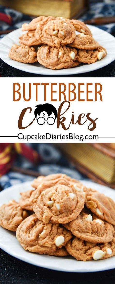 Butterbeer Cookies, Harry Potter Butterbeer, Harry Potter Desserts, Harry Potter Snacks, Harry Potter Marathon, Harry Potter Butter Beer, Harry Potter Food, Harry Potter Party, Sweets Treats