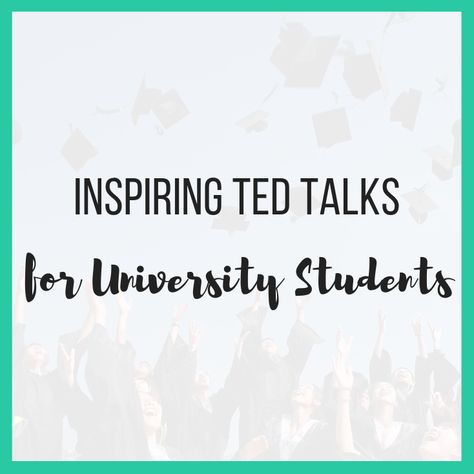 Inspiring TED Talks for University Students Study Sessions Planner, Inspirational Ted Talks, Best Ted Talks, Pink Dorm, Study Smarter, Academic Success, Single Words, Study Skills, Smart Kids