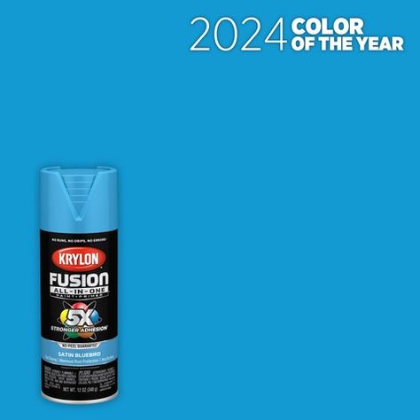 Krylon® Announces 2024 Color of the Year: Bluebird | Business Wire Sage Spray, Matte Spray Paint, Krylon Spray Paint, Blue Spray Paint, Green Spray Paint, Blue Hyacinth, Surf Spray, Spray Paint Cans, Paint Primer