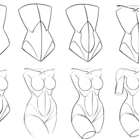 Womans Torso Reference, Female Torso Anatomy Drawing, How To Draw Female Anatomy Step By Step, Woman Body Anatomy Drawing, Anatomy Drawing Woman, Chest Reference Female, Anatomy Reference Sketch, Female Reference Drawing, Body Anatomy Sketch