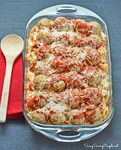 An Easy Easter Make Ahead Meal: Cheesy Turkey Meatball Casserole #FreshTake #shop Turkey Burger Meals, Turkey Meatball Casserole, Bake Ziti, Meatballs Casserole, Burger Meals, Gf Noodles, Make Ahead Turkey, Turkey Casseroles, Meatballs Turkey