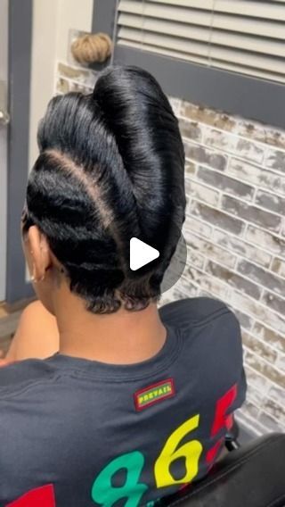 Hair Mobility on Instagram: "BACK & BETTER! 😍😍 Y’all ready for the French Roll?  Follow @coletteatlantamasterstylist • FRENCH ROLL MOHAWK… www.coletteatlantamasterstylist.com   #frenchroll #mohawk #frenchie #fingerwaves #atlantahairstylist #shorthairspecialist #shorthairstylist #shorthaircuts #waves #thecutlife #mobhair #coletteatlantamasterstylist #shorthairspecialistacademy #viral #reels #explorepage" French Roll Hairstyle, French Roll, Haute Hair, Viral Reels, French Twist, Short Hair Cuts, Hair Stylist, Hair Hair, Atlanta