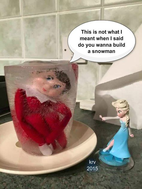 Elsa Captures Elfie Frozen Elf on the Shelf Elf Ideas Easy, Bad Elf, Elf Magic, Awesome Elf On The Shelf Ideas, Elf Activities, Xmas Elf, Elf Antics, Elf Fun, Elf On The Shelf Ideas