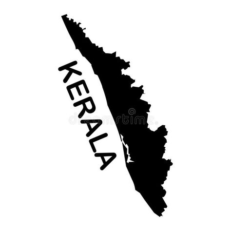 Kerala Map, Drawing Symbols, Map Icon, About India, Map Icons, Symbol Design, State Map, Line Drawing, Kerala