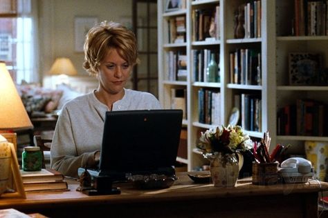 Indie Bookstore, Rom Coms, Nora Ephron, Creepy Decor, How To Order Starbucks, Health Podcast, Master Drawing, Meg Ryan, Nancy Meyers