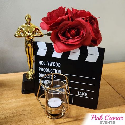 Red Carpet Party Centerpieces Table Decorations, Red Carpet Theme Party Table Decorations, Hollywood Theme Corporate Event, Hollywood Party Table Decor, Oscar Table Decorations, Hollywood Theme Table Decorations, Hollywood Prom Centerpieces, Red Carpet Table Decor, Movie Theme Table Decorations