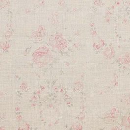 Amelia Fabric Faded Floral Wallpaper, Fabric Kitchen Chairs, Bedroom Fabric, Cottage Curtains, Vintage Decor Ideas, Pastel Pink Wallpaper, Pink Floral Fabric, Downstairs Loo, Vintage Floral Wallpapers