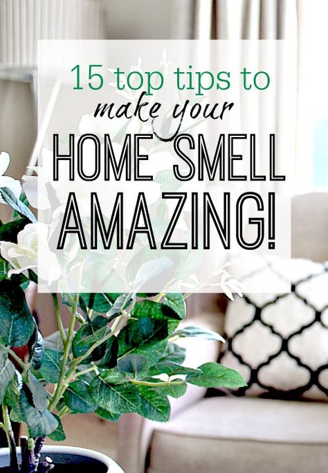 How to make your home smell amazing so you aren't afraid to walk through your own front door or have guests over. Treat yourself! Smell Clean, Make Your Home Smell Amazing, Home Smell, Smell Amazing, House Smell, Household Chores, House Smells, Moving House, House Cleaning Tips