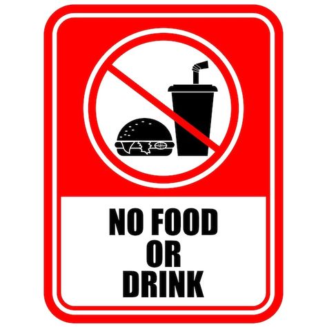 No food or drink sign vector | Premium Vector #Freepik #vector #banned #no-food #prohibition #no No Food Or Drink Sign, No Alcoholic Drinks Sign, No Food Sign, No Food Or Drink, Successful Tips, Food Signs, Drink Labels, Drink Signs, Kitchen Appliance