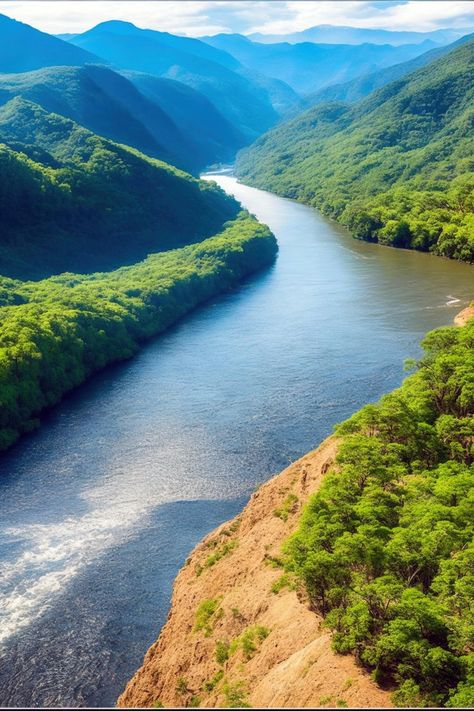 longest river in the world Beautiful Rivers Nature, Longest Rivers In The World, Rivers Picture, Rivers Aesthetic, River Pics, River Images, River Background, Beautiful Nature Photography, River Aesthetic