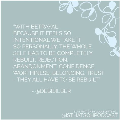 Quote about overcoming trauma, healing and growth - with betrayal, because it feesl so intentional the whole self has to be completely rebuilt It’s Not Personal Quotes, Healing Betrayal Quotes, Overcoming Betrayal Quotes, Healing From Betrayal Quotes, How To Heal From Betrayal, Forgiving Betrayal, Betrayal Healing, Overcoming Betrayal, Betrayed Quotes