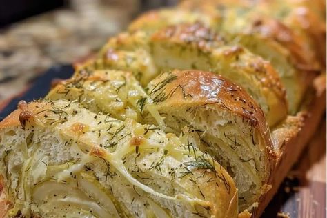 Dill Pickle Bread - recipestasteful Dill Pickle Bread Recipes, Dill Pickle Sourdough Bread, Dill Pickle Bread, Dill Bread Recipe, Pickle Bread, Stanley Tucci Recipes, Tucci Recipes, Dill Bread, Pickle Seasoning