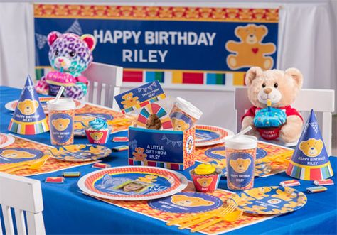 Shindigs Party Build A Bear Birthday Party Ideas, Build A Bear Themed Birthday Party, Build A Bear Birthday, Build A Bear Party, Girls Birthday Party Themes, Bear Birthday Party, Fun Birthday Party, Bear Party, Girl Birthday Themes