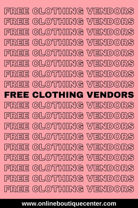 Free wholesale women clothing venders for online boutique online store. Get started with FREE Vendors. #wholesale #wholesalevendors #freevendors #freeclothingvendors #fashion Clothing Vendors Wholesale, Wholesale Vendors List Free, Fedora Pattern, Online Boutique Business, Clothing Vendors, Fba Seller, Starting An Online Boutique, Wholesale Clothing Distributors, Vendor List