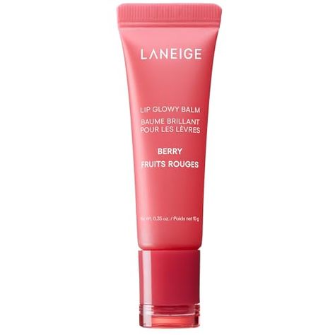 LANEIGE Lip Glowy Balm Hydrate, Glossy, Lightweight, Moisturize & Tint with Shea Butter Laneige Lip Glowy Balm, Lip Glowy Balm, Sports Drink Bottle, Coffee Health, Wishlist Ideas, Laneige Lip, Best Lip Balm, Berry Fruit, Bottle Lights