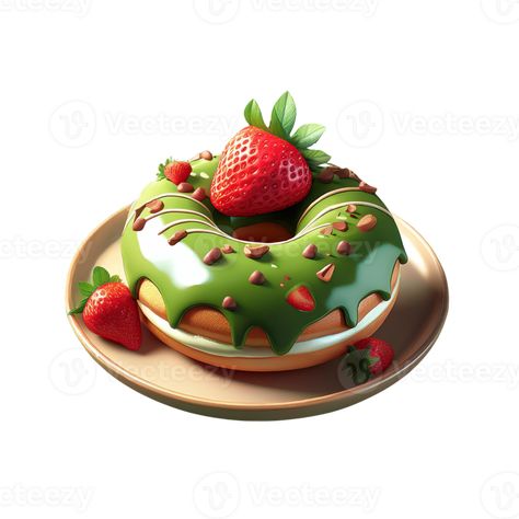 Green tea donuts on plate Green Tea Donut, Free Picture, Logo Banners, Heart With Arrow, Free Pictures, Free Png, Green Tea, Donuts, Food Animals