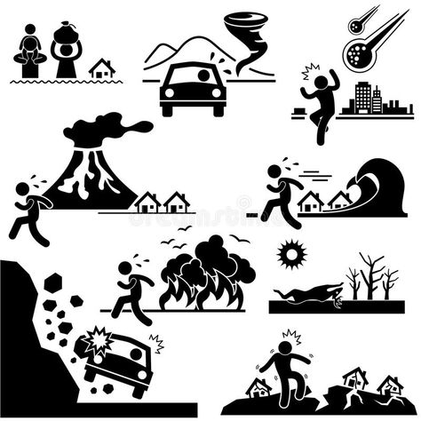 Bush Fire, Stick Figure, Forest Fire, Stick Figures, Tornado, Natural Disasters, Volcano, Drawing And Illustration, Vector Free