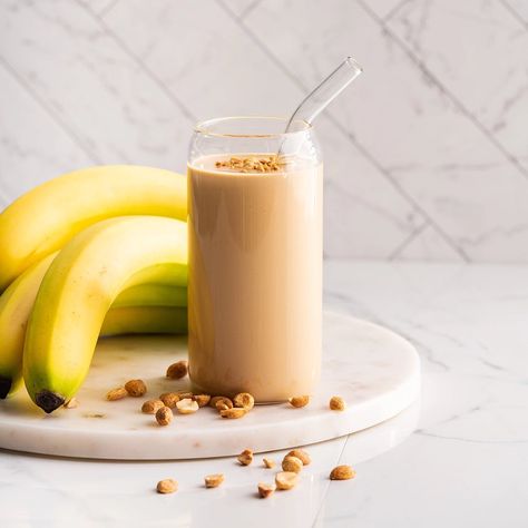 How To Make A Peanut Butter Banana Smoothie, Peanut Butter Banana Protein Shake, Pb Banana Protein Smoothie, Banana Peanut Butter Smoothie Protein, Chocolate Peanut Butter Banana Smoothie Protein, Peanut Butter Powder Recipes, Pb2 Recipes, Pb Fit, Freezer Smoothies