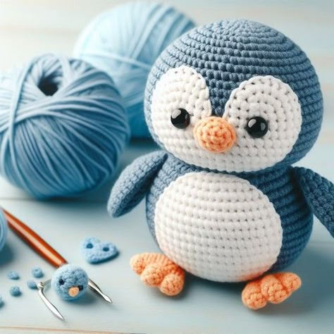 Free Crochet Cute Penguin Amigurumi Pattern Crocheted Penguins Free, Crochet Amigurumi Free Patterns Penguin, Penguin Lovey Crochet Pattern Free, Free Crochet Pattern Penguin, Amigurumi Penguin Free Pattern, Crochet Penguin Pattern Free, Penguin Amigurumi Free Pattern, Crocheted Penguin, Penguin Amigurumi Pattern