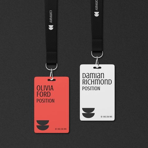 Lanyard card mockups, editable staff id card design | free image by rawpixel.com / Tanasiri Staff Id Card Design, Id Badge Design, Event Badge Design, Id Card Design, Identity Card Design, Employee Id Card, Collage Project, Employees Card, Black Lanyard