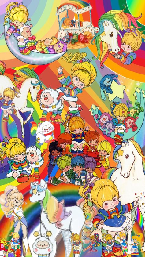 #rainbowbright #rainbow #cartoons 80s Cartoons Aesthetic, Rainbow Brite Wallpaper, Mlp 80s, Rainbow Brite Stickers, Rainbow Brite Birthday, Early 2000s Cartoons, 1980 Cartoons, Nostalgic Images, Iphone Wallpaper Ios