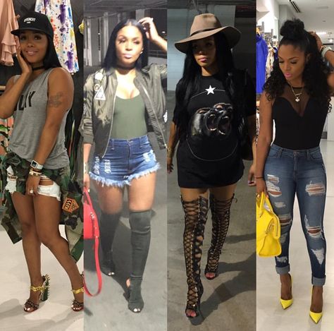 LHHATL Rasheeda slayage Rasheeda Frost Fashion Outfits, Rasheeda Frost Fashion, Rasheeda Frost, Girl Swag, Distressed Shorts, Fashion Killa, Outfits Casuales, Look Fashion, Chic Outfits