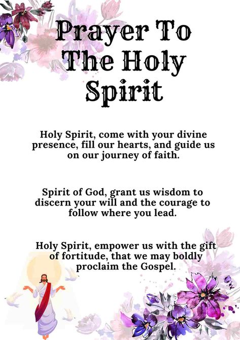 200+ Daily Prayer To The Holy Spirit [Most Powerful] Prayer For Holy Spirit, Holy Spirit Prayer Catholic, Prayer To Receive The Holy Spirit, Come Holy Spirit Prayer, 2024 Prayers, Prayer To The Holy Spirit, Talk With God, Bible Verses About Forgiveness, Marriage Verses