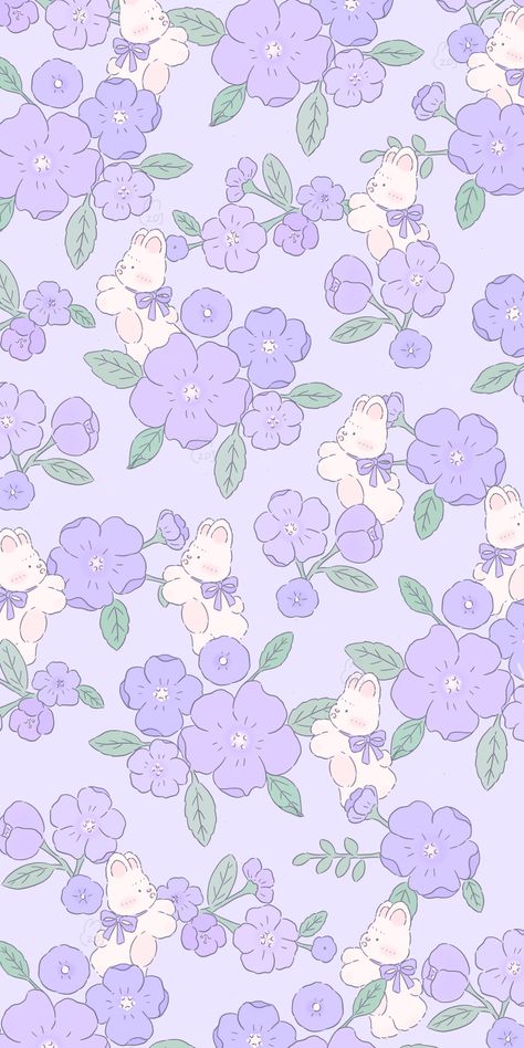 Light Purple Wallpaper, Violet Pastel, Purple Flowers Wallpaper, Easter Wallpaper, Wallpaper Doodle, Flower Iphone Wallpaper, Purple Wallpaper Iphone, Cute Simple Wallpapers, Cool Wallpapers Art