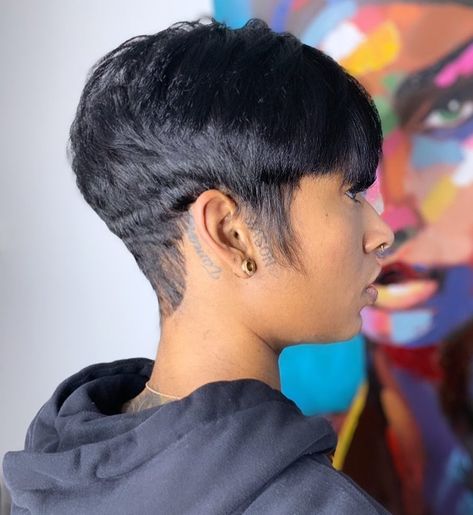 Black Women With Short Hair, Tapered Pixie, Mushroom Haircut, Women With Short Hair, Short Relaxed Hairstyles, Black Hair Short Cuts, Short Hair Images, Cut Life, Short Hair Pixie Cuts