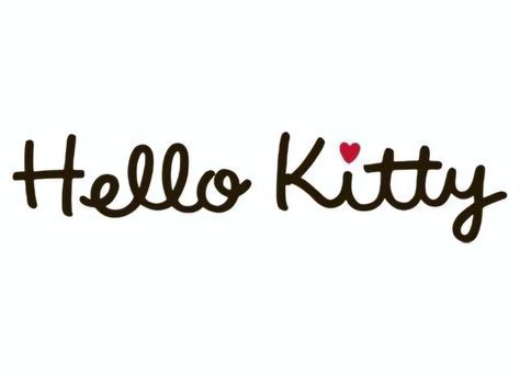 Hello Kitty Bubble Letters, Hello Kitty In Cursive, Hello Kitty Font Alphabet, Hello Kitty Logo Design, Free Hello Kitty Svg, Sanrio Sublimation, Kawaii Typography, Hello Kitty Logo Png, Hello Kitty Symbol