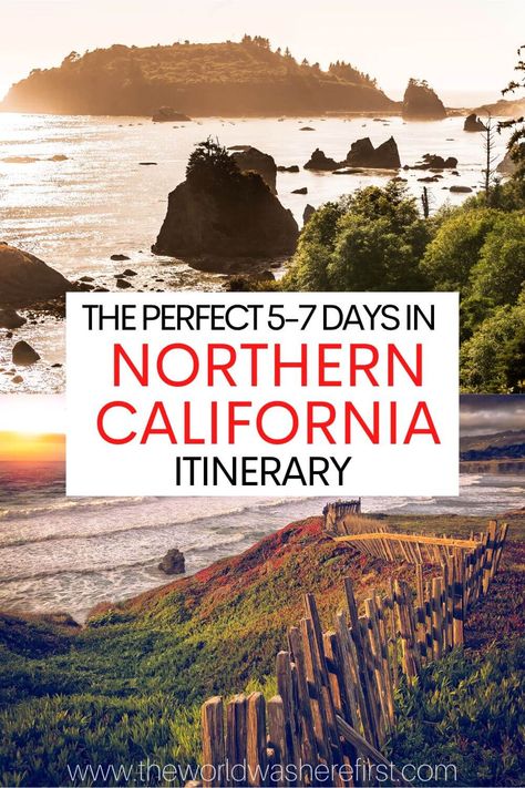 Northern California Road Trip, Northern California Travel, California Road Trip Itinerary, Northern California Coast, California Coast Road Trip, California Vacation, California Map, California Travel Road Trips, American Travel