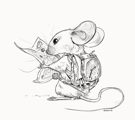 ArtStation - Mice, Danijela Antunović Bunny Sketches, Mouse Sketch, Pencil Inspiration, Mouse Illustration, Mouse Drawing, Animal Illustration Art, Animal Doodles, A Mouse, Creature Art