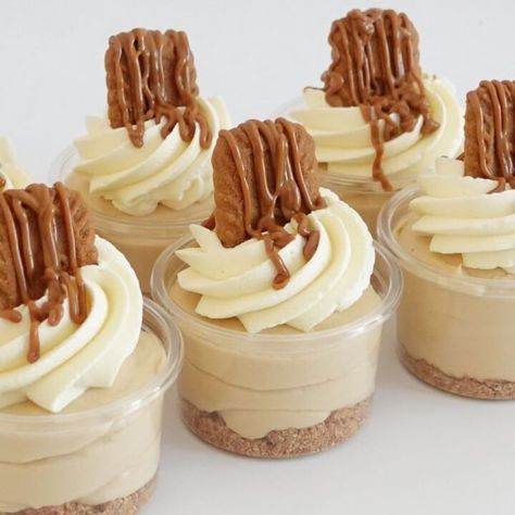 Biscoff Mousse Dessert Cups Cupcake Savvy Pudding Cups Ideas Desserts, Mousse Dessert Cups, Biscoff Mousse, Dessert Individual, Snickerdoodle Desserts, Cupcake Savvy, Biscoff Cupcakes, Icebox Desserts, Biscoff Recipes