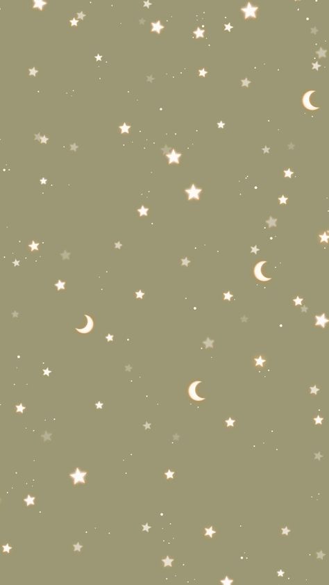 Ipad Background Aesthetic Beige, The Lovers Background, Cottagecore Wallpaper Iphone Simple, Cottagecore Phone Wallpaper, Aesthetic Star Wallpaper, Moon Stars Wallpaper, Green Phone Wallpaper, Moon And Stars Wallpaper, Cottagecore Wallpaper