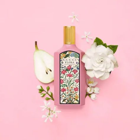 Mini Gorgeous Gardenia and Gorgeous Magnolia Perfume Set - Gucci | Sephora Gucci Flora Perfume, Gucci Flora Gorgeous Gardenia, Parfum Gucci, Gucci Fragrance, Flora Gucci, Gucci Flora, White Gardenia, Pear Blossom, Free Spirited Woman